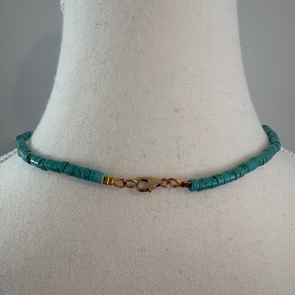 Turquoise “Mama” Beaded Necklace - Picture 3 of 3